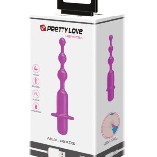 Pretty Love Hermosa Anal Beads Vibrator - 12 Function Fuchsia