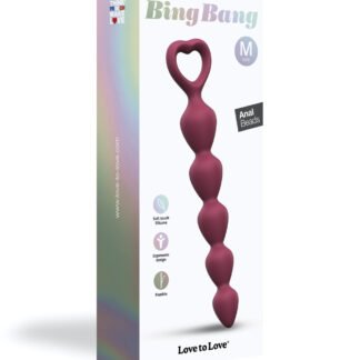 Love to Love Bing Bang Anal Beads - Prune Medium