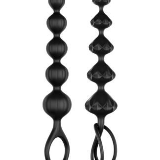 Satisfyer Love Beads Soft Silicone Beads -  Set of 2 Black