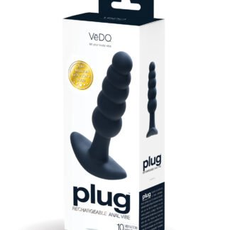 VeDO Plug Rechargeable Anal Plug  - Black
