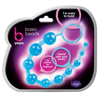 Blush B Yours Basic Anal Beads - Blue