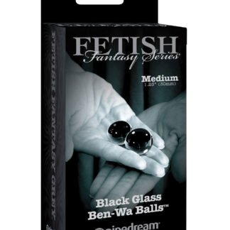 Fetish Fantasy Limited Edition Black Glass Ben-Wa Balls - Medium