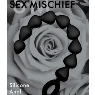 Sex & Mischief Silicone Anal Beads - Black